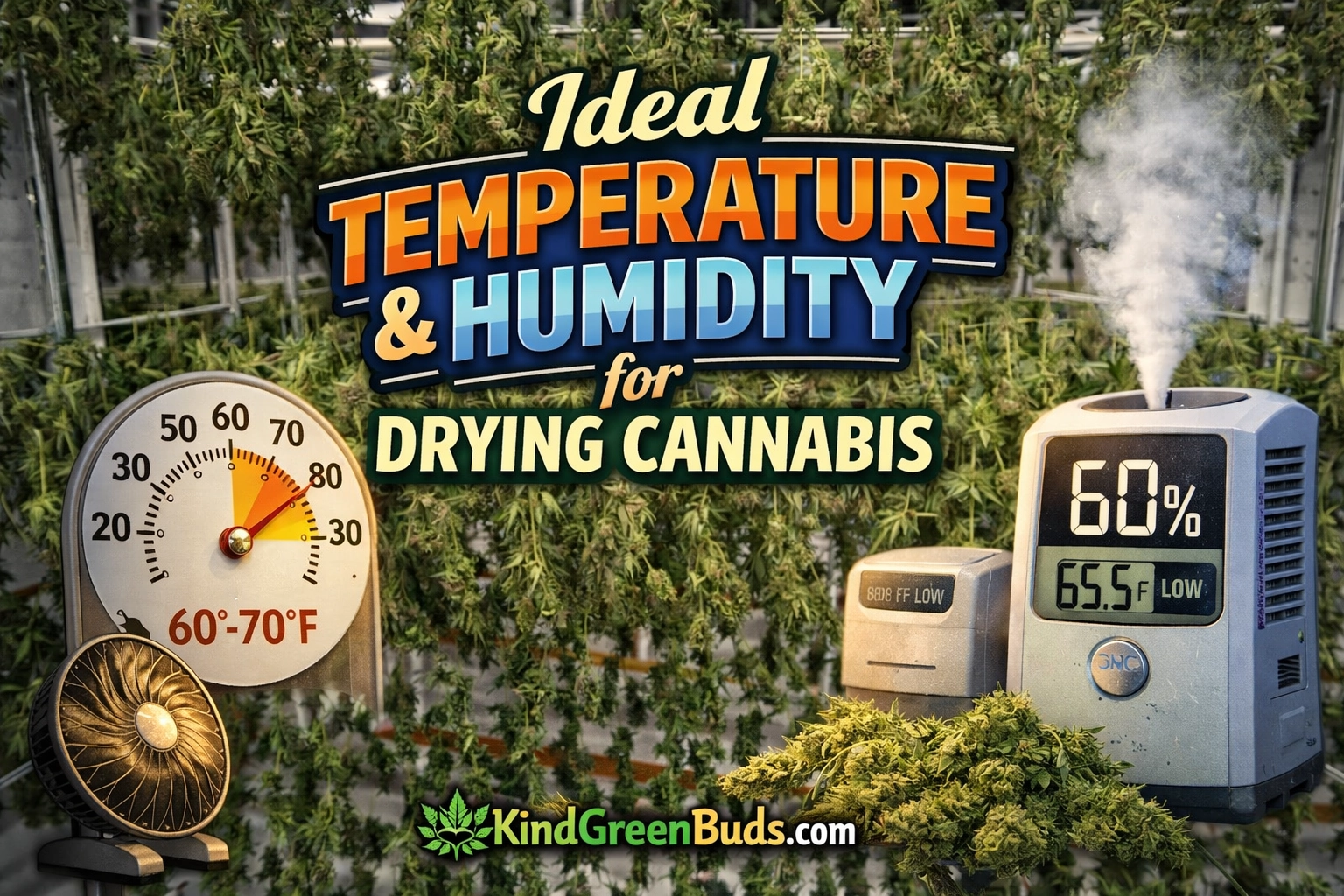 Ideal Temperature and Humidity for Drying Cannabis - Kind Green Buds