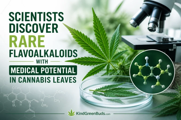 Scientists Discover Rare Flavoalkaloids with Medical Potential in Cannabis Leaves