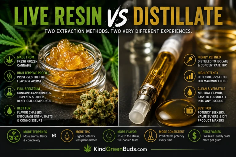 Live Resin vs Distillate