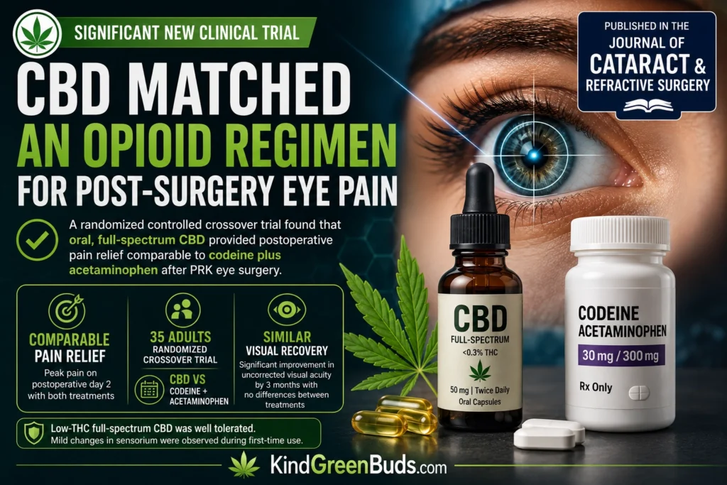 cbd for pain after laser eye surgery clinical trial