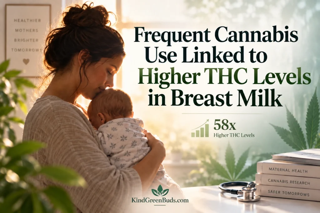 Frequent Cannabis Use Linked to Higher THC Levels in Breast Milk